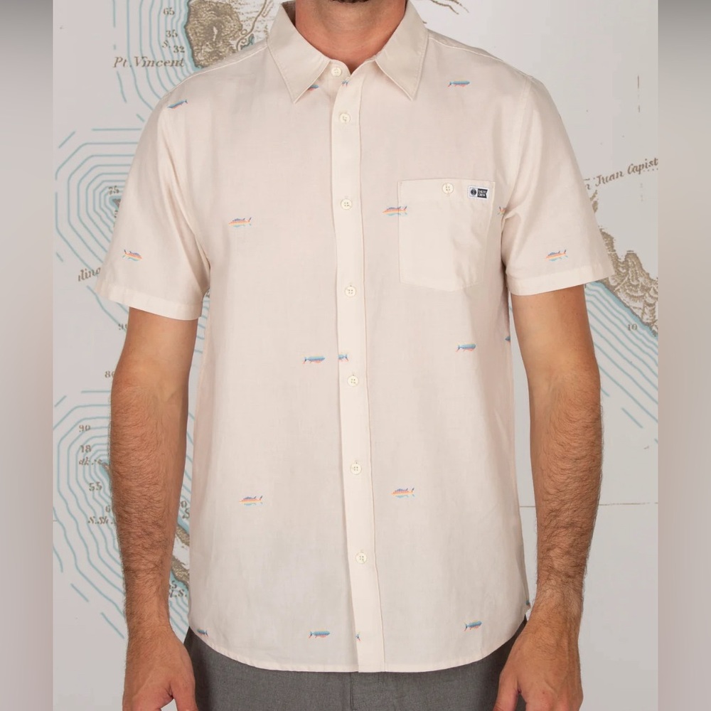 Salty Crew Tight Lines short sleeve shirt XXL - Picture 2 of 8